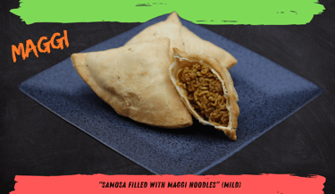 Maggi Samosa – A fun take with delicious Maggi noodles inside a crispy samosa.