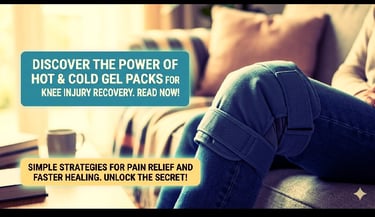 Reusable Hot and Cold Gel Packs for Knee Injury Recovery