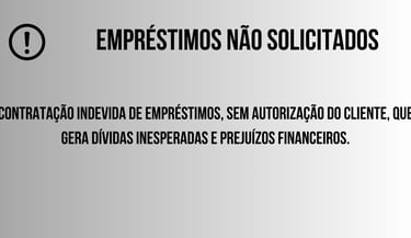 Emprestimos não solicitados