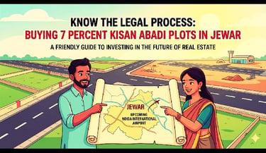 Legal process to buy 7 percent kisan abadi plots in jewar
