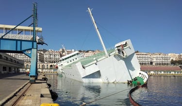 BM consulting support to salvage operation, roro capsized, port of Algiers