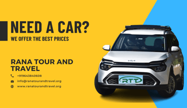 a car with a yellow and white sign that says, need to know if you