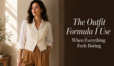 office wardrobe essentials — the outfit formula women use when everything feels boring.