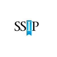 SSIP logo featuring black serif letters with a blue bookmark icon forming the letter I.