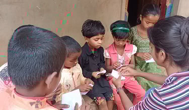 Origami for rural Indian children