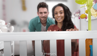 Simulação da visão do bebê aos 9 meses