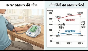 person doing step-ups exercise checking heart rate immediately after then checking again after 1 min