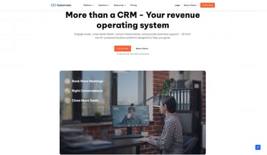 Salesmate.io Homepage