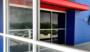 Dirty and Clean Commercial Windows
