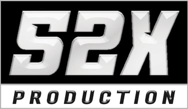 a logo for the s2x production company