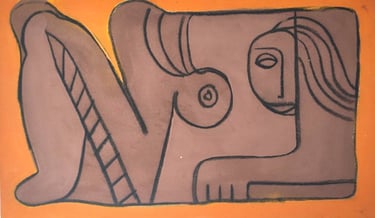 a painting from Vuk Mitevski