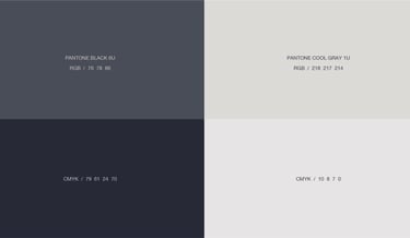 paleta de colores en tonos navy