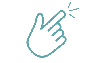 hand icon encouraging users to press play on video link