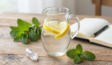 Hydration with fresh lemon water supports lymphatic system function and natural body detoxification