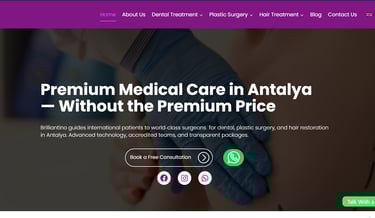 Brilliantino SA hero section