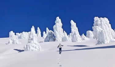 Walking the Baldy Bowl Trail Toward the Summit of Mount San Antonio (Mount Baldy) | San Gabriel Mountains