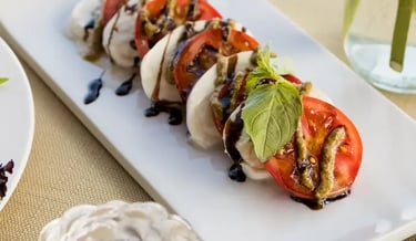 Fresh Caprese Sandwiches with Balsamic Glaze
