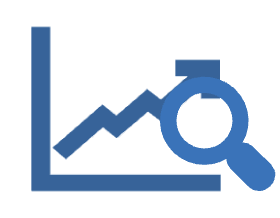 Line graph and magnifier