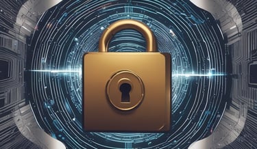 A sleek, futuristic interface displaying AI data analytics on a dark purple background.