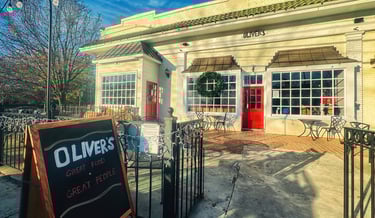 front entrance of olivers restaurant lynchburg va