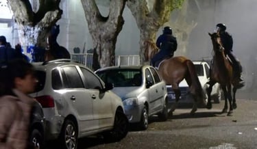 Policía lesiona personas espectáculo deportivo