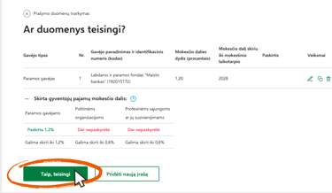 Kaip skirti 1,2 % GPM paramą „Maisto bankui“ 
