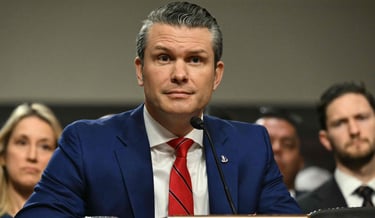 El Secretario de Defensa Pete Hegseth testifica durante su audiencia de confirmación de los Servicio