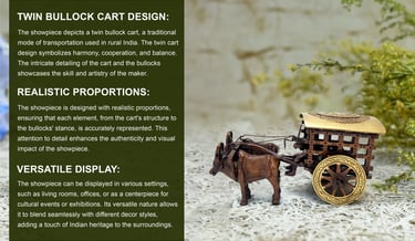 Brown Brass Bullock Cart manufacturer in Aligarh