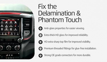 repair the delamination and touch for u-connect
