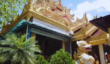 Templo histórico no centro de Penang, Malásia, parada de cruzeiros pela Ásia.