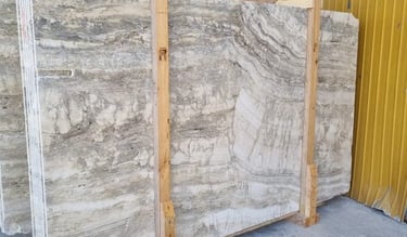 Płyty trawertyn szary, slaby kamienne włoskie