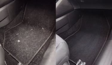 Avant après nettoyage intérieur – intérieur très encrassé