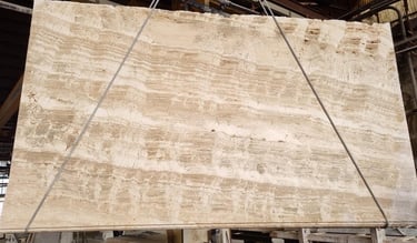 Płyty trawertyn Bianco, slaby trawertynowe kamienne beżowe