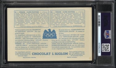 Harlem Globe Trotters French Vintage Basketball Chromos Figurina