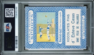 Rare Spanish Baraja Fantasia Sports Xocolates Fins d'esteve casas