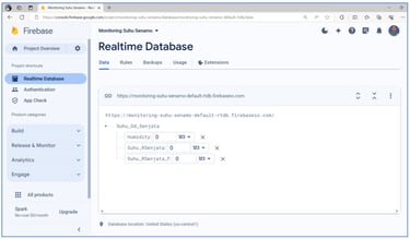 Perancangan Firebase Database