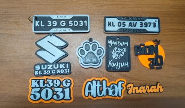 custom 3d printed keychains