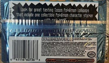 Booster Pack Topps Pokémon series 2 US back