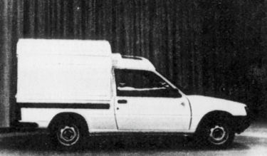 Peugeot 205 fourgonette Heuliez 1984 Peugeot 205f