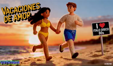 canción VACACIONES DE AMOR.  Italo disco, VRTHTBOX