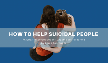 Two girls supporting each other. Paula Fontenelle course on how to help suicidal people