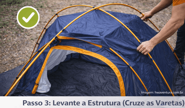 Passo 3: Levante a Estrutura (Cruze as Varetas)