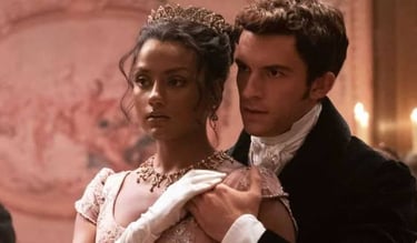 Close emocional de Anthony Bridgerton e Kate Sharma durante um baile na segunda temporada de Bridger