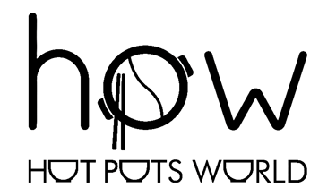 Official Hotpots World logo in sleek black, featuring a minimalist and modern brand identity for the global hotpot community.