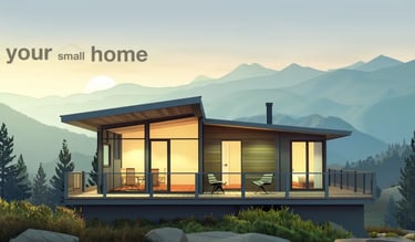modern small home in the mountains
