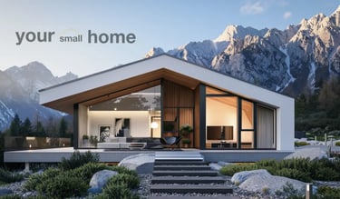 small home in the mountains