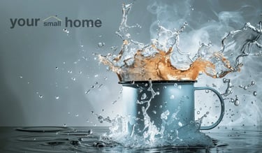 hot water in a mug