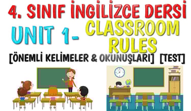 4. sınıf ingilizce 1. ünite