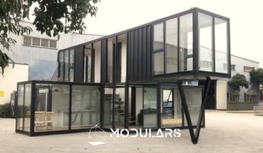 Vivienda modular casa modular prefabricada dos pisos personalizable Modulo prefab Modulars España V0