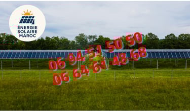 "Énergie solaire maroc contactez le 0694515050